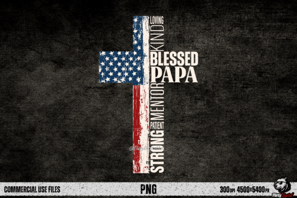 Blessed Papa Cross Christian Father PNG: A Design Asset for Meaningful Projects