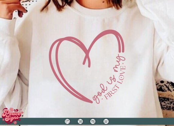 Designing with Devotion: God is My First Love SVG for Visual Impact