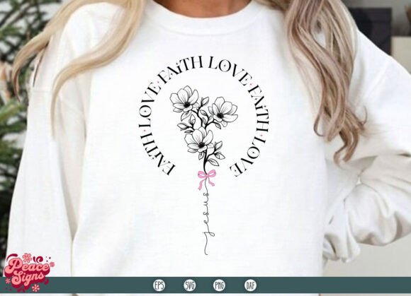 Faith Jesus Love Svg: Christian Valentine Design for Creators