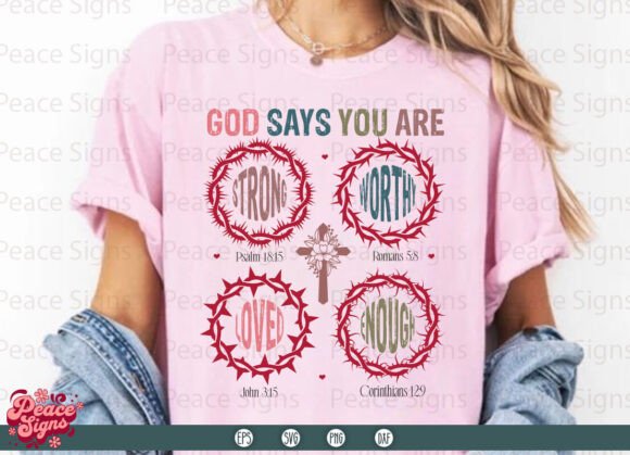 God Says You: A Christian Valentine SVG & PNG Design