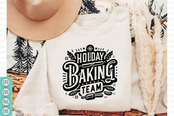 Holiday Baking Team SVG: Festive Christmas Design Assets