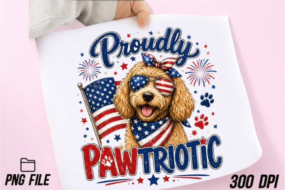 Patriotic Golden Doodle PNG: Design Applications & Tips