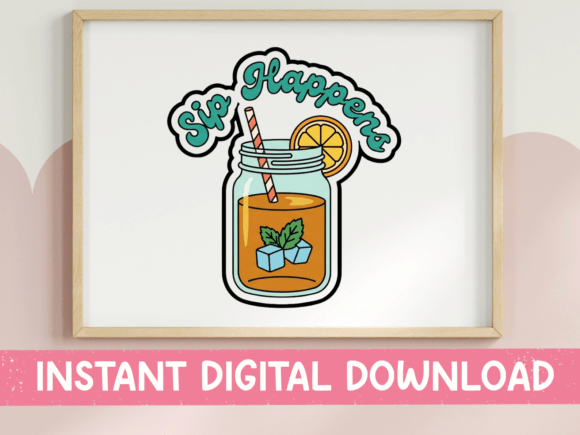 Sip Happens: Designing with a Playful Iced Tea Sticker