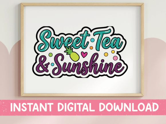 Sweet Tea and Sunshine Sticker: A Designer's Guide to Southern Charm