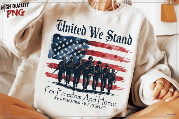 United We Stand 4th of July PNG: Patriotic Design Assets